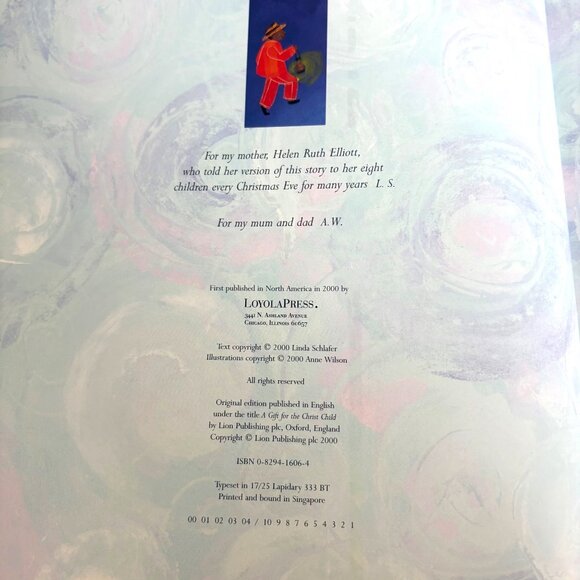 A Gift For The Christ Child Hardcover Book Vintage 2000 Linda Schlafer - Picture 3 of 8